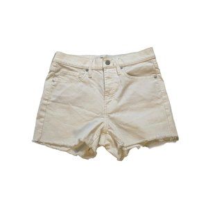 Banana Republic Women Shorts Premium Denim High Rise White Sz 27